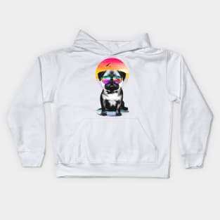 Summer Pug Kids Hoodie